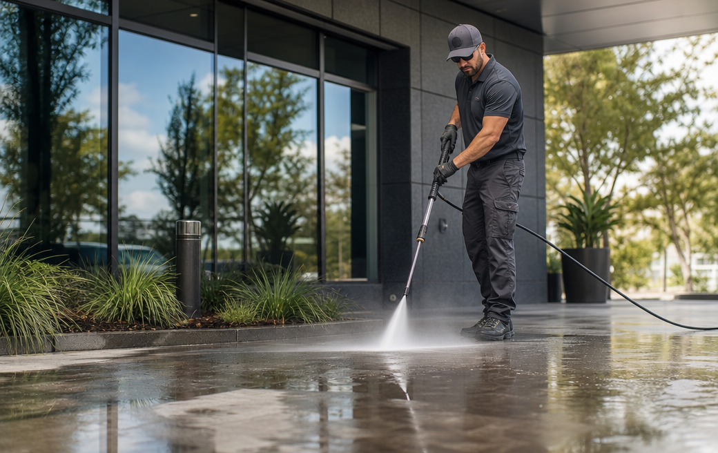 Pressure washing service