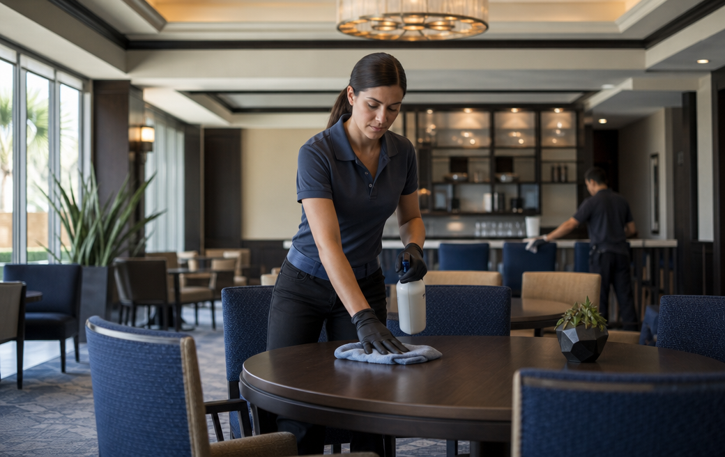 Social club cleaning service